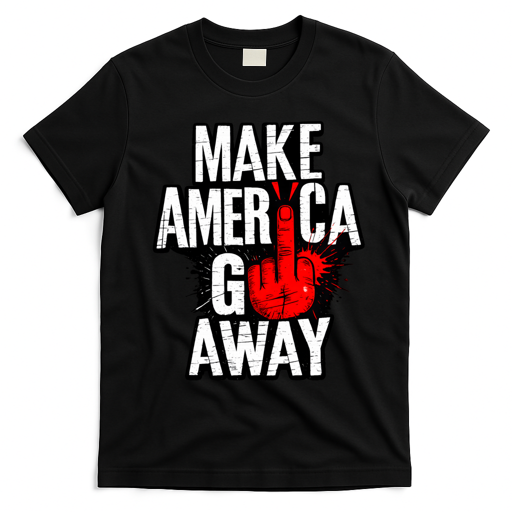 Make America Go Away Greenland Canada T-Shirt - Black