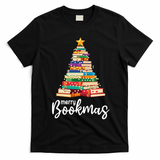 Merry Bookmas Christmas T-Shirt - Black