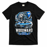 Michigan Car Cruise 2026 Woodward Ave M1 Lion T-Shirt - Black