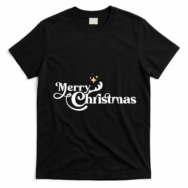 Merry Christmas T-Shirt - Black
