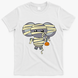 Mummy Elephant Trick Or Treating Costume Cute Halloween Gift T-Shirt - White
