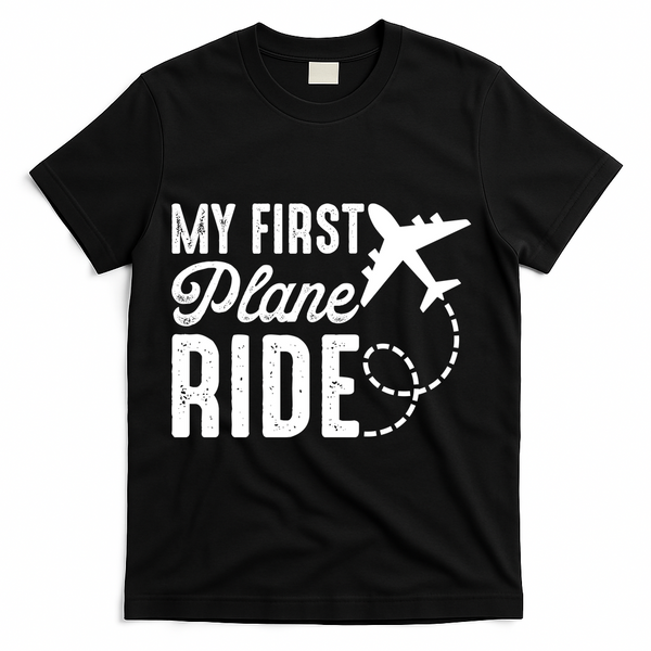 My First Plane Ride T-Shirt - Black
