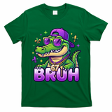 Mardi Gras 67 BRUH Alligator 6-7 Meme Six Seven T-Shirt - Irish Green