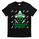 Martian Illegal Alien Mexican Area51 Funny Halloween Gift T-Shirt - Black