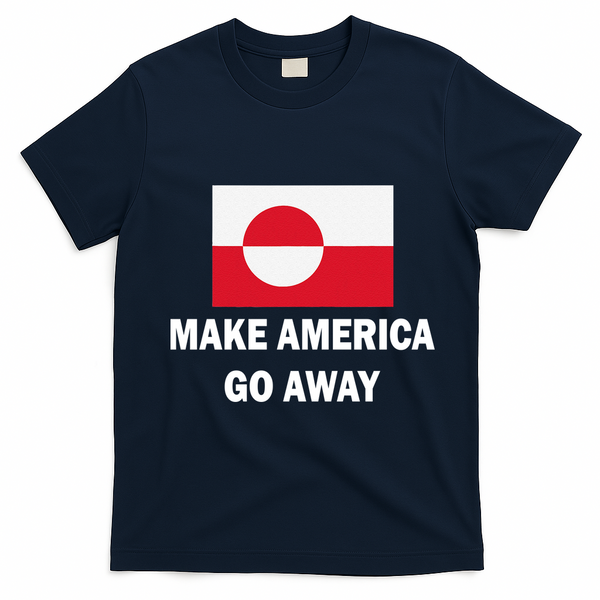 MAGA Make America Go Away I Support Greenland T-Shirt - Navy Blue