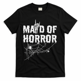Maid Of Horror Bride Bridesmaid Halloween Bachelorette T-Shirt - Black