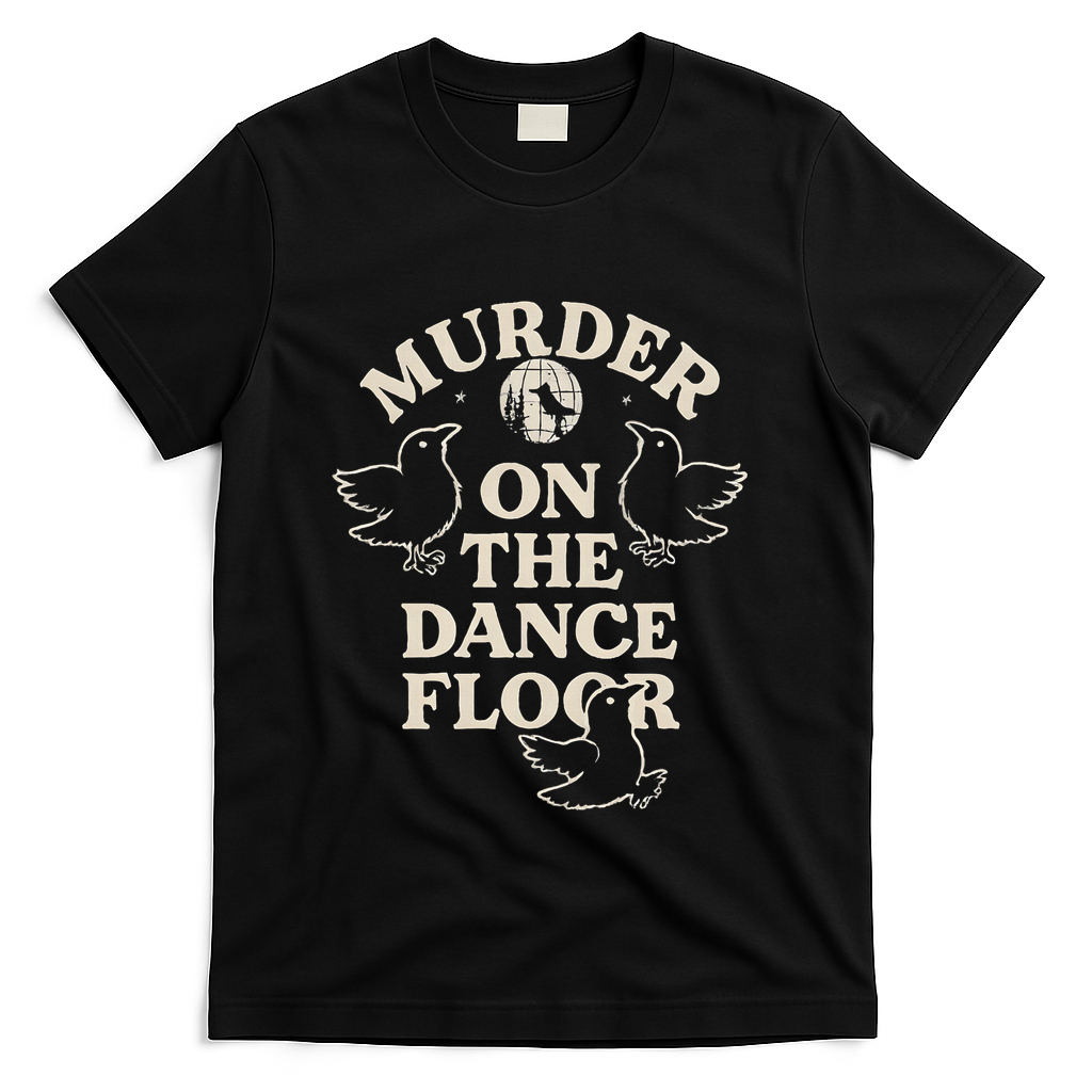 Murder On The Dance Floor Crows T-Shirt - Black