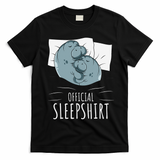 Manatee Sea Cow Sleeps Official Sleepshirt T-Shirt - Black