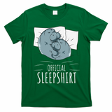 Manatee Sea Cow Sleeps Official Sleepshirt T-Shirt - Irish Green