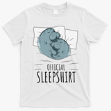 Manatee Sea Cow Sleeps Official Sleepshirt T-Shirt - White