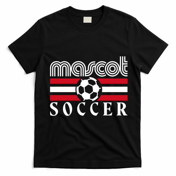 Mascot Soccer Country Fan T-Shirt - Black