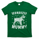 Miniature Schnauzer Mummy Halloween Gift T-Shirt - Green