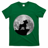 Miniature Schnauzer Silhouette In The Moon Costume T-Shirt - Green