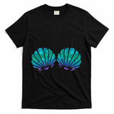 Mermaid Sea Shell Bra Costume T-Shirt - Black