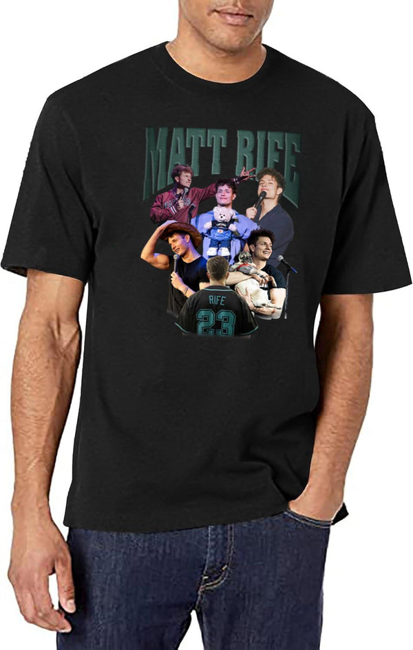 Matt Rife Black T-Shirt - White