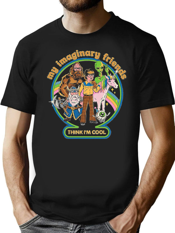 My Imaginary Friends Black T-Shirt - Black