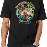 My Imaginary Friends Black T-Shirt - White