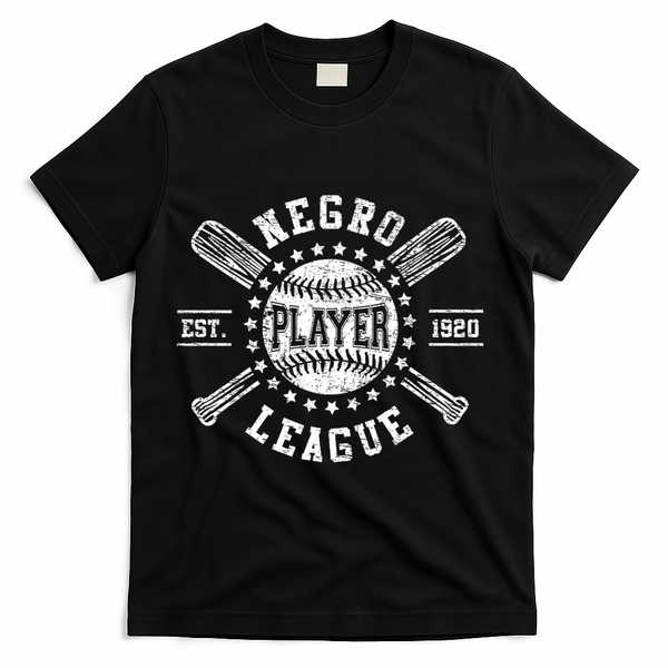 Negro Baseball Player 1920 League T-Shirt - Black