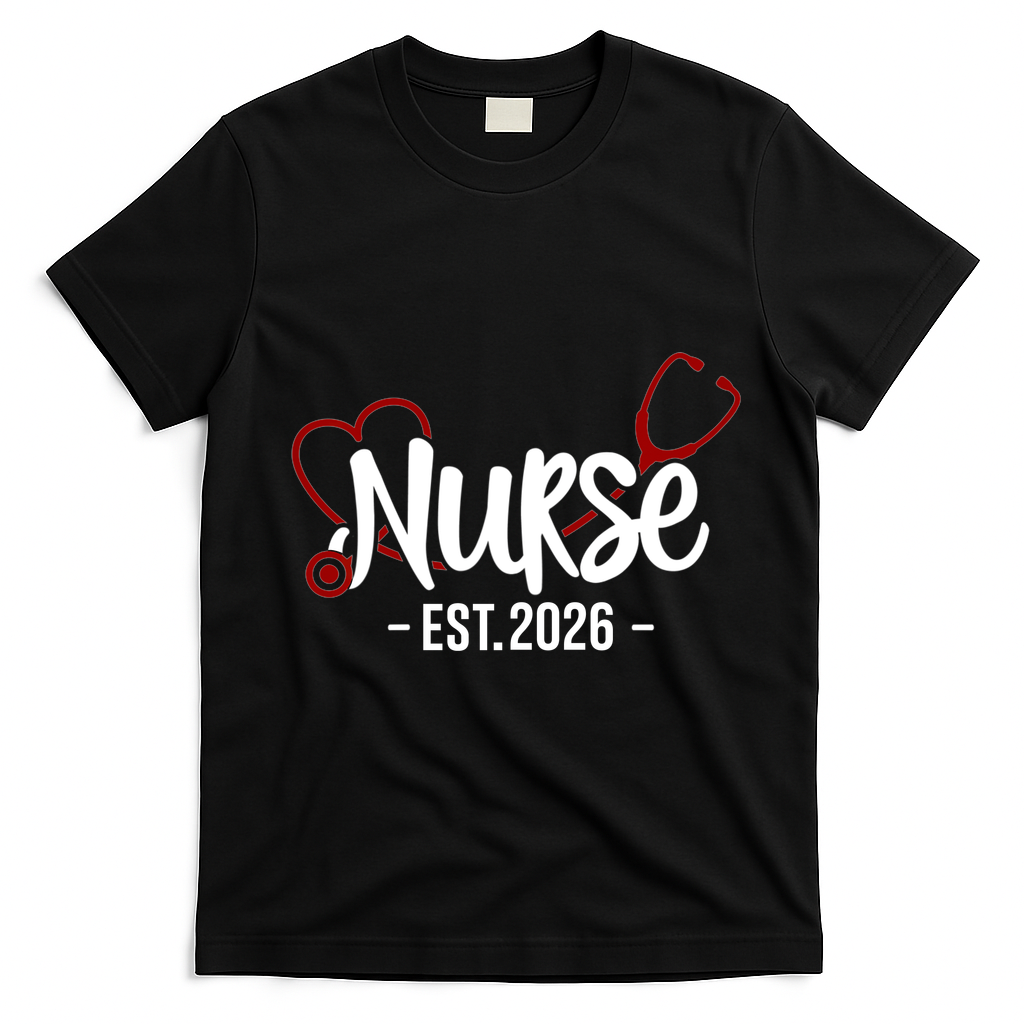 Nurse EST 2026 T-Shirt - Black