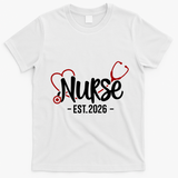Nurse EST 2026 T-Shirt - White