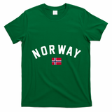 Norway Flag World Class Soccer T-Shirt - Irish Green