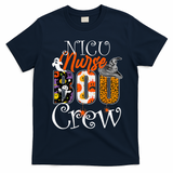 Nicu Nurse Boo Crew Funny Halloween Nicu Nurse Party Costume T-Shirt - Navy Blue