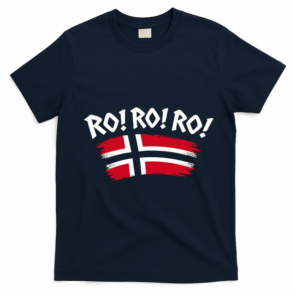 Norwegian Pride RO! RO! RO! Norway T-Shirt - Navy Blue