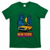 New York Retro Style T-Shirt - Green