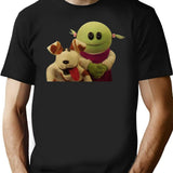 Nanalan Mona and Russer Black T-Shirt - Black