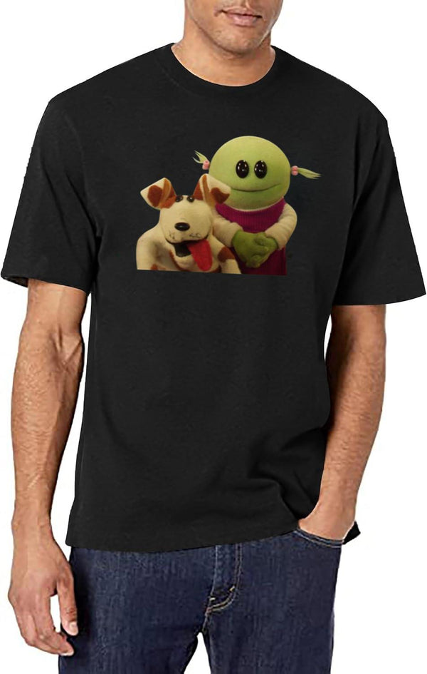 Nanalan Mona and Russer Black T-Shirt - White