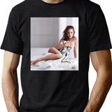 Natalie Portman Sexy Black T-Shirt - Green