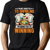 Nonebi Gambling Shirt - Black T-Shirt - Green