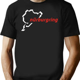 Nurburgring - Map Graphic Day Track Black T-Shirt - Black