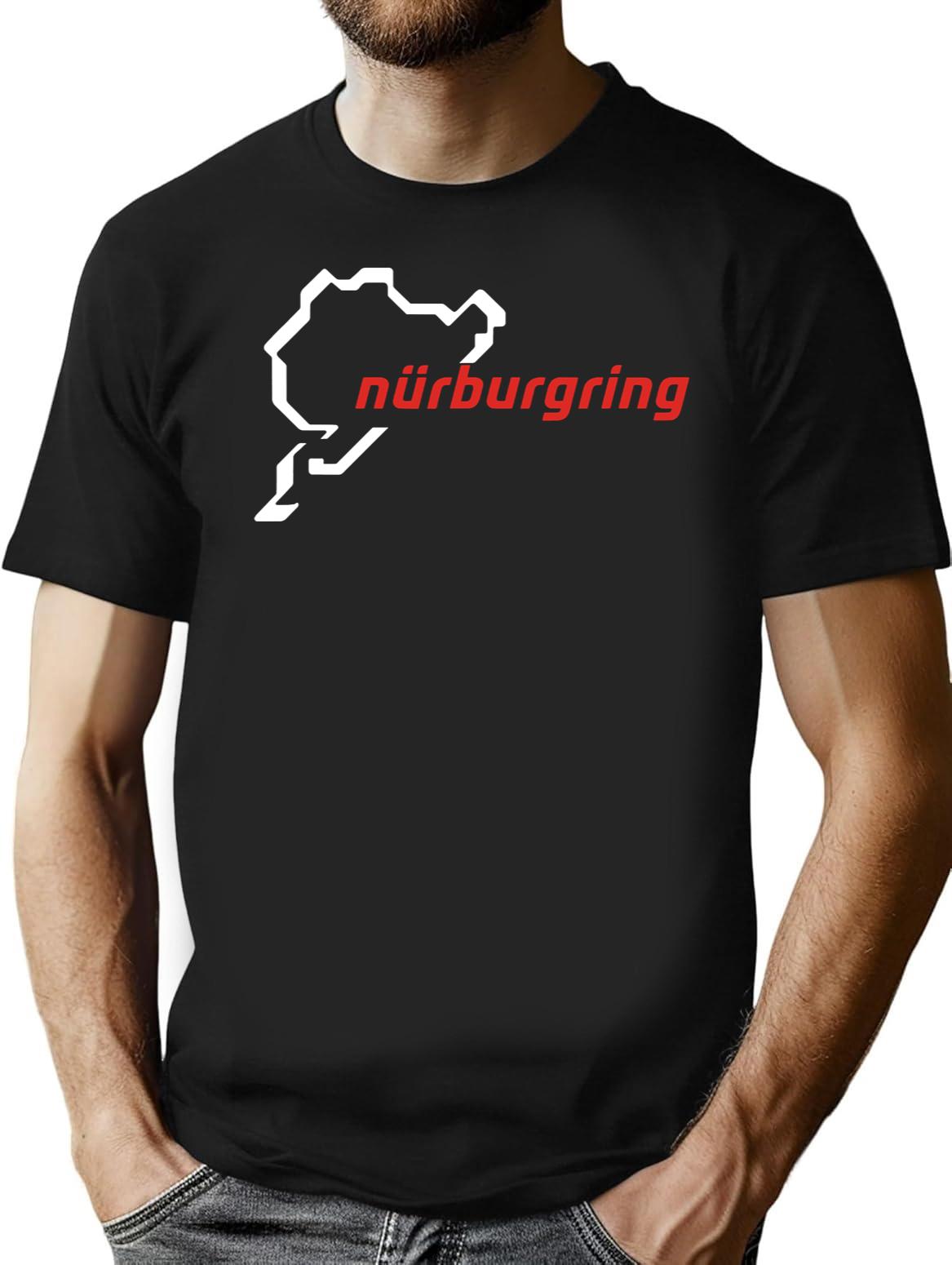 Nurburgring - Map Graphic Day Track Black T-Shirt - Black