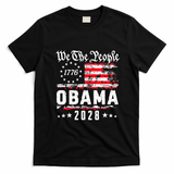 Obama 2028 For President US Flag Vintage T-Shirt - Black