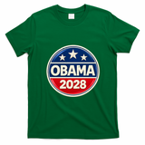 Obama 2028 Political Campaign Vintage T-Shirt - Irish Green