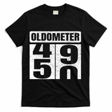 Oldometer 4950s 50th Birthday Tees Funny Gifts Idea T-Shirt - Black