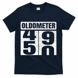Oldometer 4950s 50th Birthday Tees Funny Gifts Idea T-Shirt - Navy