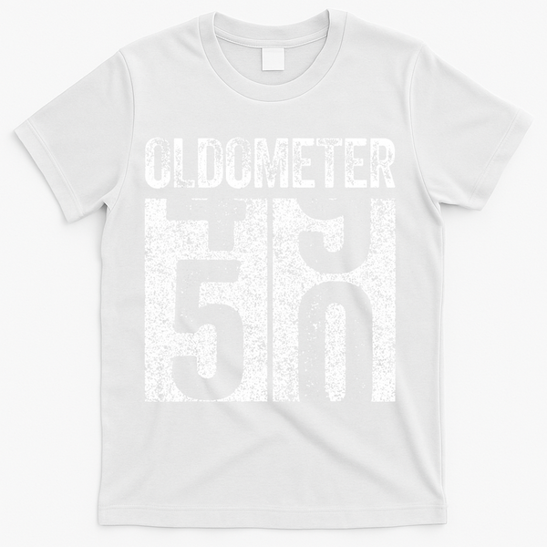 Oldometer 50 50th Birthday T-Shirt - White