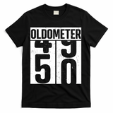 Oldometer 50 50th Birthday Oldometer T-Shirt - Black