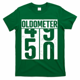 Oldometer 50 50th Birthday Oldometer T-Shirt - Green