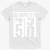 Oldometer 50 50th Birthday Oldometer T-Shirt - White