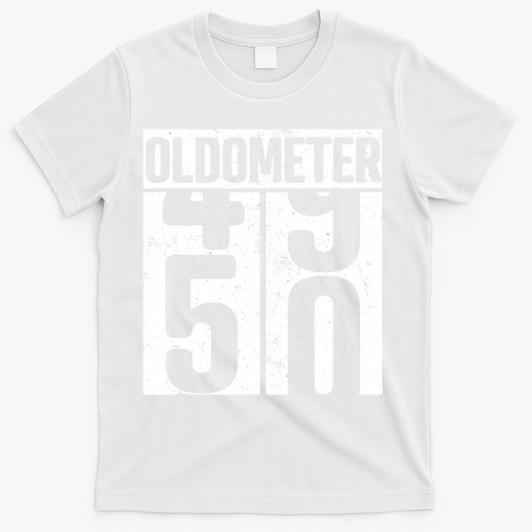 Oldometer 50 50th Birthday Oldometer T-Shirt - White
