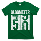 Oldometer 50 50th Birthday Shirt shirt T-Shirt - Green