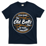 Old Balls Club 50th Birthday Funny 50 Years Of Awesome 1973 T-Shirt - Navy