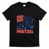 Oktoberfest Bad Day To Be A Pretzel Funny German Festival Gift T-Shirt - Black