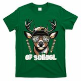 Oh Deer 100 Days Of School Are Here Deer Hunting 100th Day T-Shirt - Irish Green