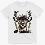 Oh Deer 100 Days Of School Are Here Deer Hunting 100th Day T-Shirt - White