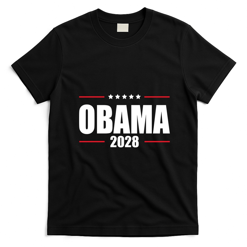 Obama For President 2028 T-Shirt - Black