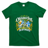 Oktoberfest Funny Skeleton Beer Lover Gifts Cheers Drinking Team German Festival T-Shirt - Irish Green